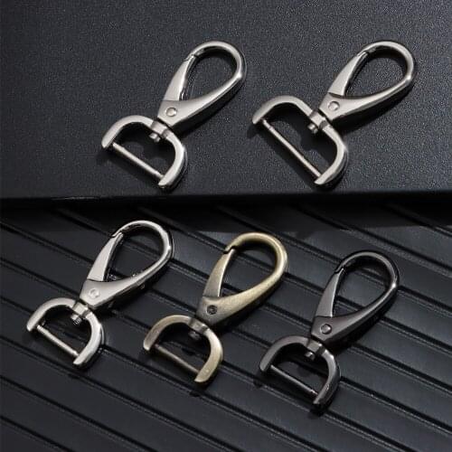 1PC 3 Sizes Detachable Snap Hook Metal Trigger Clips Buckles for Craft Leather Strap Belt Keychain Webbing Pet Leash Hooks Tool