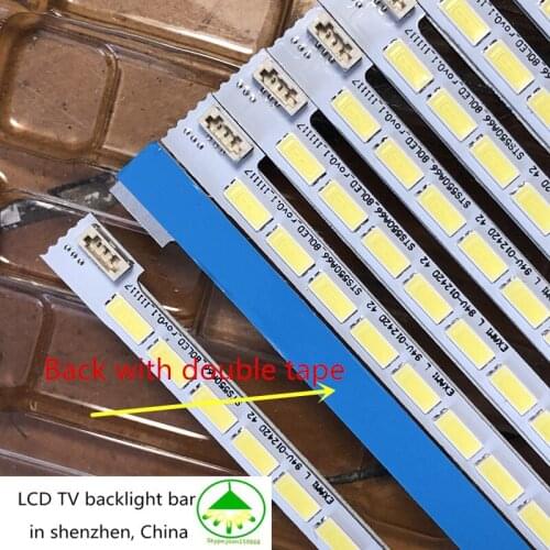 10 PCS/lot 100% new 80LED 676mm LED strip for LJ64-03515A STS550A66_80LED_rev0.1_111117 LED55X5000DE LTA550HQ22 550HQ20 HQ16