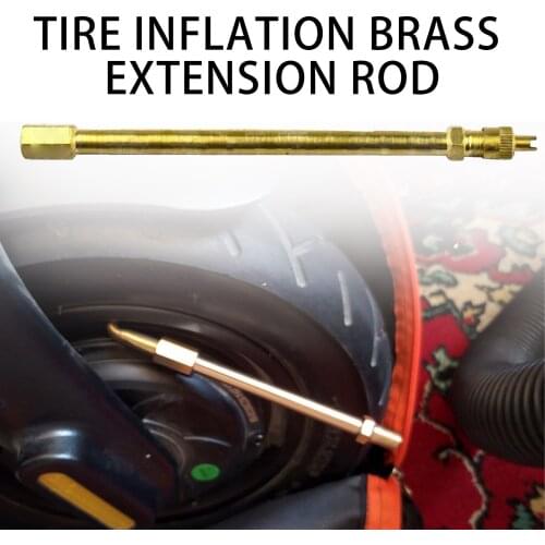 2/1PCS Tire Valve Stem Brass Metal Tire Valve Extension Motorcycle Wheels Valve Stems Tires Parts Car Accessorie