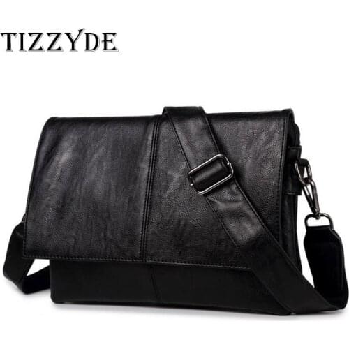 2018 New Fashion High Quality Soft PU Leather Bag Man Fashion Business Shoulder Bag Travel Crossbody Messenger Bag CH02-C