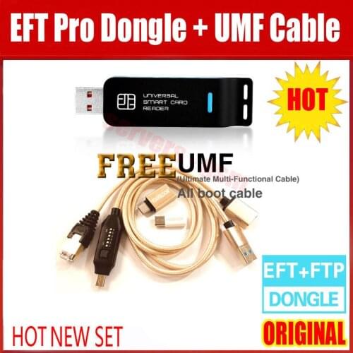 2021 NEW Original EFT Pro2 Dongle / EFT+FTP Key 2 IN 1 DONGLE + (UMF) ALL BOOT CABLE + FTP Unlimited download