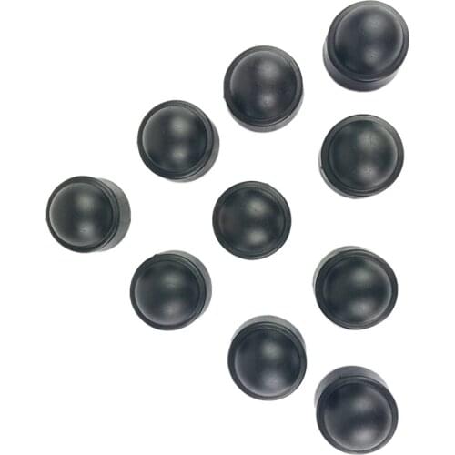 25mm Black Car Wheel Nut Covers Hub Screw Dust Cover Bolt Caps Hexagonal M12
