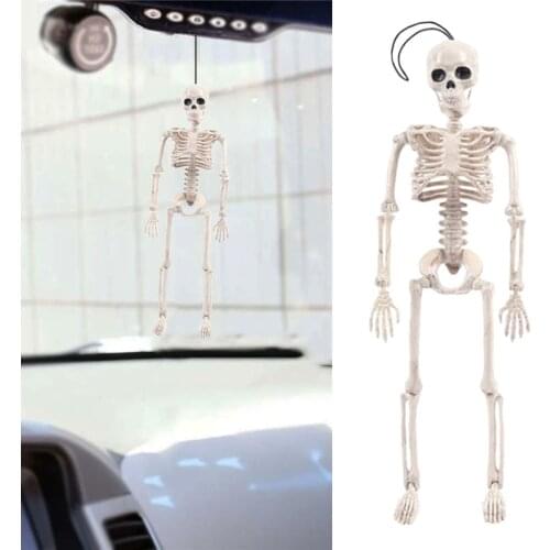 40cm Skeleton Ornaments Car Pendant Halloween Toys Human Skeleton Model Skeleton Auto Home Decoration Ornament