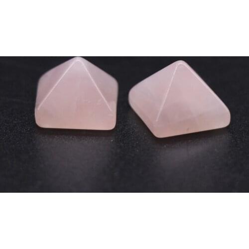 8mm Pyramid Tiger Eye Turquoioses Opal No Hole Bead Reiki Stone Natural Quartz Agates DIY Jewelry Accessories Cabochon for Rings