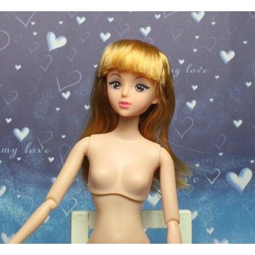 AILAIKI No.4 Lelia DIY Heads Dolls Head with Gold Hair Doll Face Film Necessary For Dolls DIY Toy Factory Wholesale