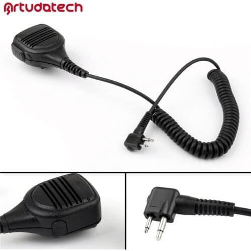 Artudatech Shoulder Speaker Mic FOR Motorola Radio 2 PIN GP68 CP150 GP88 CP200 GP 68 88 CP 150 200 Spirit Pro XTN Pro PMMN4029A