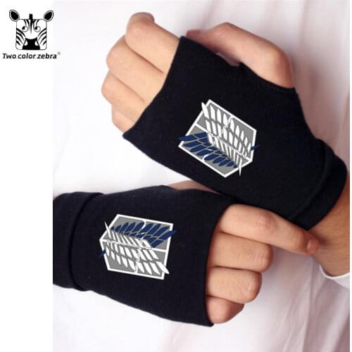 Luminous Attacking Giant Wings of Liberty Show Finger Half Gloves Keep Warm Personality Trend Matching Apparel Pendant