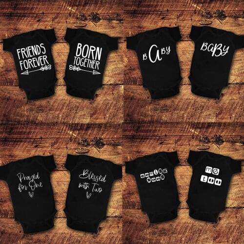 Born Together Friends Forever Bodysuit Born Together Best Friends Forever Twins Bodysuit Twin Newborn Baby Shower Gift