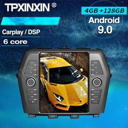 Carplay Android 9.0 4+128G Vertical Tesla Style Screen For Nissan Maxima 2016+ Car GPS Navigation Audio Radio Multimedia Player