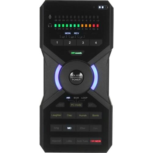 Digital OTG Sound Card Sound Mixer Board Wireless Connection for Live Streaming Music Recording Karaoke Singing Compatible