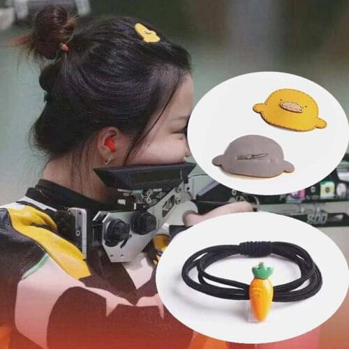 Olympic Champion Kawaii Little Yellow Duck Hairpin With Carrot Hairring Female Bangs Broken Hair Side Clip Children’s Hairpin