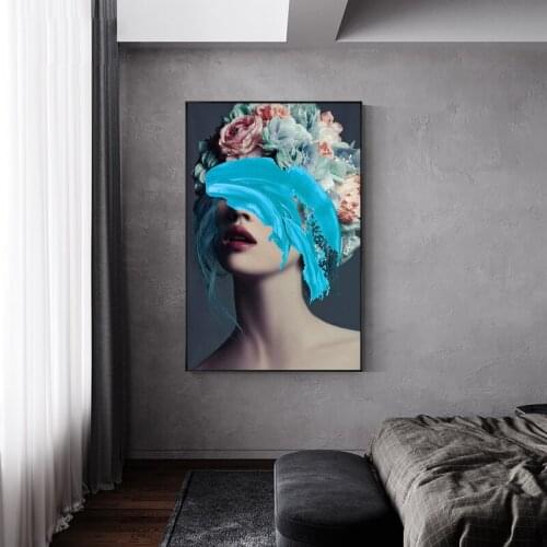 EECAMAIL 5D Diamond Painting Full Of Diamonds Embroidered Modern Art Characters Nordic Living Room Diamond Cross Stitch Hanging