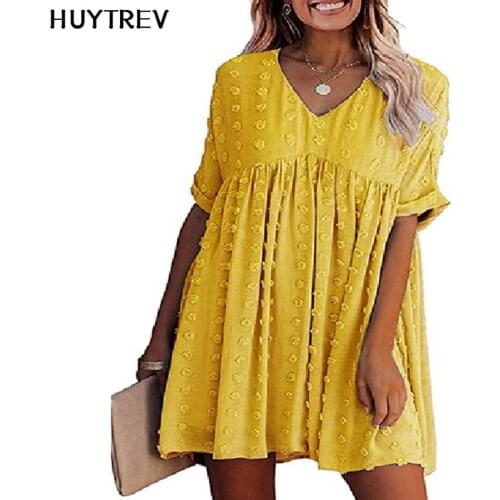 Huytrev Short Sleeve Blouses