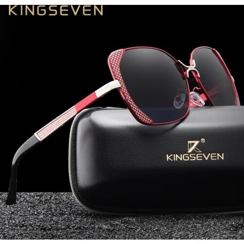 KINGSEVEN Brand Design Luxury Polarized Sunglasses Women Ladies Gradient Butterfly Sun Glasses Female Vintage oversized Eyewear