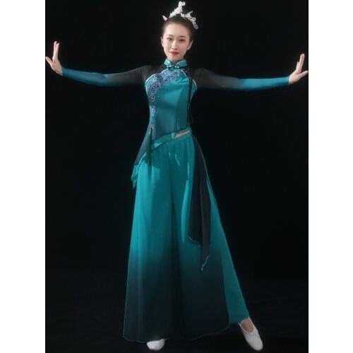 Chinese Traditional WomenS Dance Costumes Folk Dance Clothing Yangko Girls Classical Dance Dresses Female Dance Clothing 12627