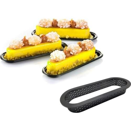 Round Tower Ring Cake Baking Tray Plastic Mesh Ring Cake Pans Mousse Cake Ring Baking Pans French Cheese Tower Ring Baking Tools