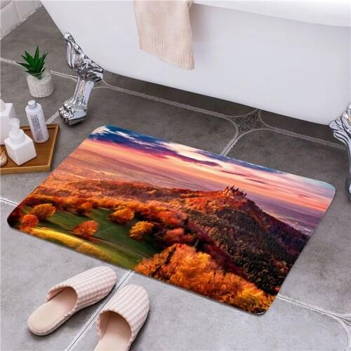 Oil Painting Entrance Door Floor Mat Door Mat Non-Slip Foot Pad Home Welcome Carpet For Hallway Bath Kitchen Doormat