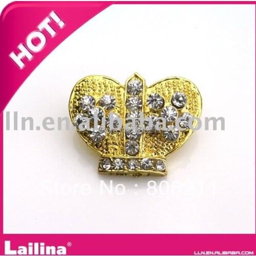 Fashion crystal rhinestone crown button