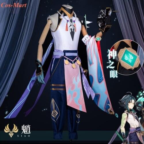 New Arrival Game Genshin Impact Xiao Cosplay Costume Handsome Combat Uniform Male Halloween Party Role Play Clothing XS-XL