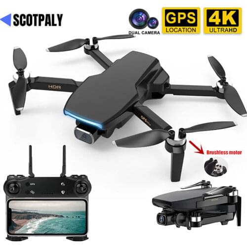 New 5G GPS Drone With HD 4K Camera Foldable WiFi Brushless Motor FPV Drone Rc Quadcopter 25mins Flight Time High Quality