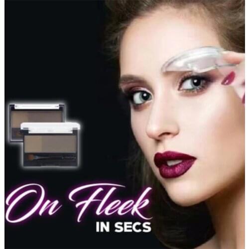 New Instant Eyebrow Stamp Waterproof Powder Makeup Set Adjustable Eyebrow Stamp Women Makeup Tools SCI88