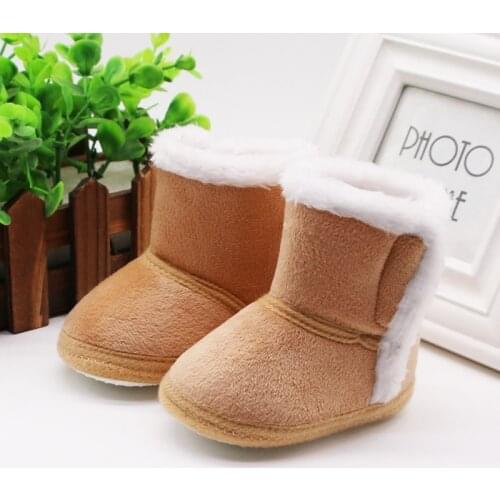 Newborn Baby Shoes Winter Warm Fur Snow Girls Boots Baby Booties Anti-slip Infant Boys Bootie Kids Shoes