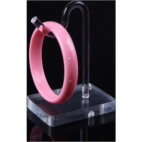 Clear Acrylic Jewelry Display Props Bracelet Pendant Showing Rack Anklet Stand Bangle Chain Holder Hook Case Organizer