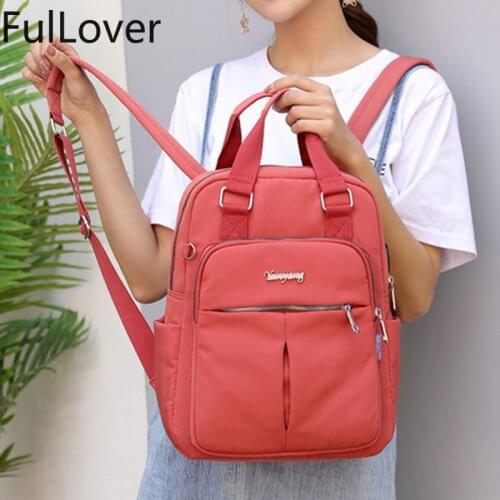 Luxury Designer Womens Backpack Soft Nylon Grils Shoulder Bags Casual Female Travel Ladies Backpack 2021 New Fashion Bags