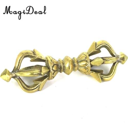 Tibetan Buddhism Copper Dorje Vajra Amulet Handmade Nepal Ornaments -9cm