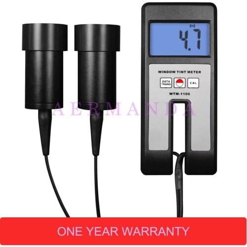 Window Tint Film Meter Transmission WTM-1100 measures the amount of light that passes through a window