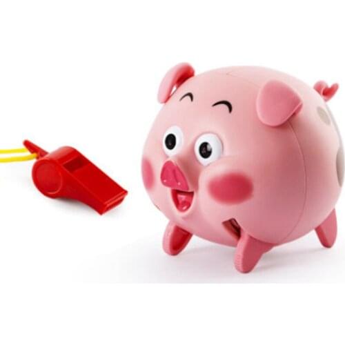 High Quality Plastic Voice Activated Whistling A Running Piggy Children Electric Induction Toys Birthday Gifts