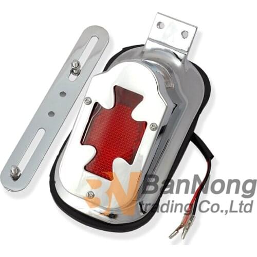 Motorcycle metal cross logo Taillight Brake light For Honda Magna 250 VLX400 600 Steed400 600 Shadow 400 750 XV250 400 DS400 750