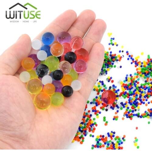 10000pcs 6mm Plant Crystal Soil Mud Grow Water Beads Hydrogel Magic Gel Jelly Balls Growing in Water Wedding Vase Home Decor