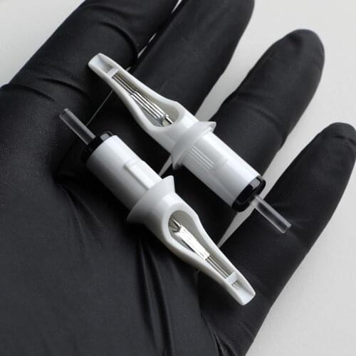 20pcs Disposable Open Tip Semi-Permanent Makeup Machine Tattoo Cartridge Needle RM Tattoo Gun Supplies 1RM/3RM/5RM for Tattoo