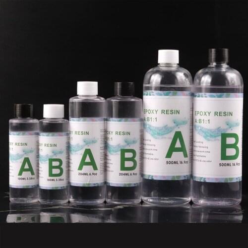 3.38OZ 16.9OZ 1:1 Clear Epoxy Resin Crystal Clear Glue Casting Resin Kit with Measuring Cups, Stick, Silicone Gloves For Resin