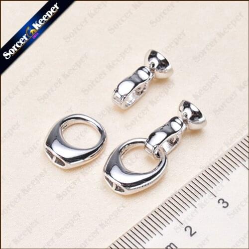 5/10/20 pcs White Plated Drop Shaped Toggle Clasps Lobster Clasps DIY Claw Jewelry Hooks Pearl Necklace/Bracelet Connector 24mm