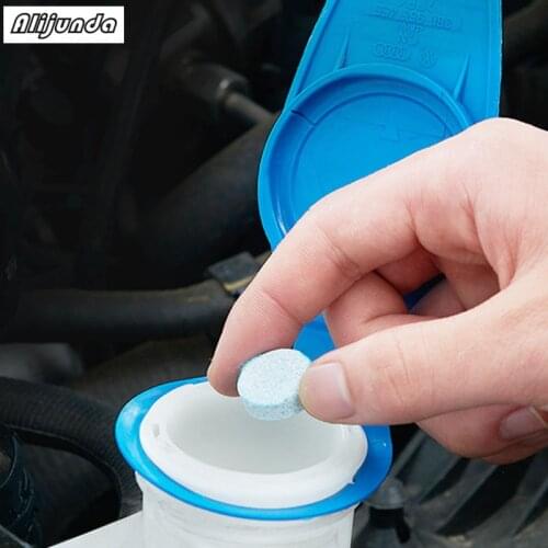 6 pcs. New car windshield cleaner safe compact soda tablet for Volkswagen vw POLO Tiguan Passat CC Golf GTI R20 R36 EOS Scirocc
