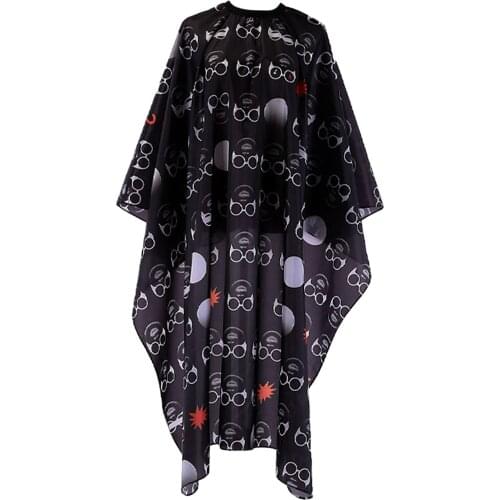 Big Hair Cutting Cape Salon Gown Cloth Polyester for Adults Sunglass Pattern