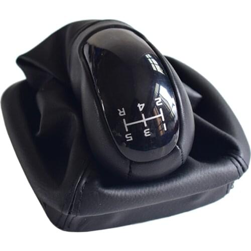 For Mercedes Benz W168 A Class 1997-2004 5 Speed Gear Shift Knob With Gaitor Leather Boot Cover Case Car Styling Accessories