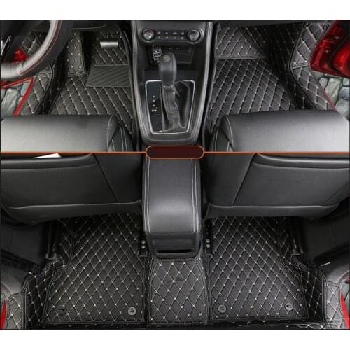 For mg zs 2018 2019 2020 leather car floor mats rug carpet interior accessories cover door sill pad