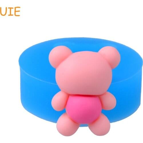 DYL402U 27mm Bear Flexible Silicone Mold - for Dessert Cake Decoration, Fondant, Candy, Jewelry, Gum Paste, Resin Clay Mold