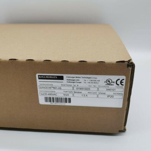Kollmorgen SERVOSTAR 601-AS S60101 1KVA 1.5A IP20 3x230 480v 601AS S60101