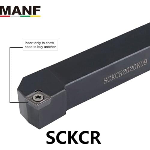 MANF CNC SCKCR-1616H09 External 25mm External Turning Tool Holder CCMT09 Inserts Lathe Cutter Bar Boring tool cnc turning