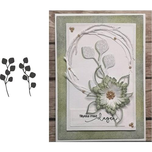 Metal cutting dies eucalyptus branch cut die mold new 2019 Scrapbook cards making paper craft knife mould blade punch