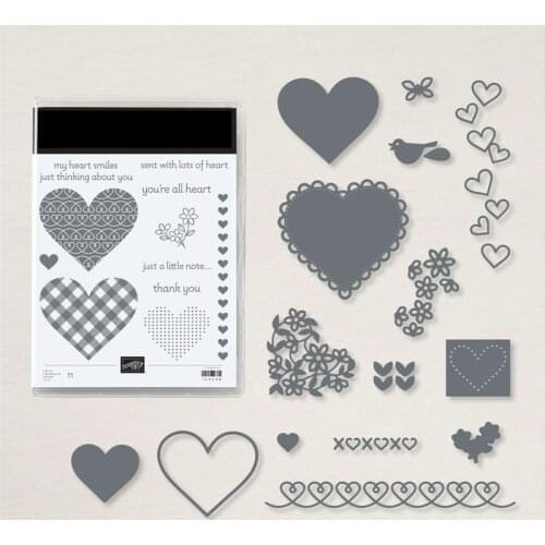 Love Metal Cutting Dies and Stamps for DIY Scrapbooking Album Paper Cards Decorative Crafts Embossing Die Cuts