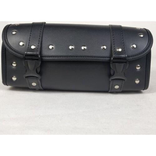 Motorcycle Saddlebags PU Leather Front Fork Tail Tool Bag Luggage Waterproof