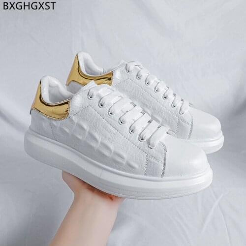 Black Sport Shoes Men White Leather Casual Shoes for Man 2021 Mens Shoes Casual Men Sneakers Chaussure Homme Zapatos De Hombre