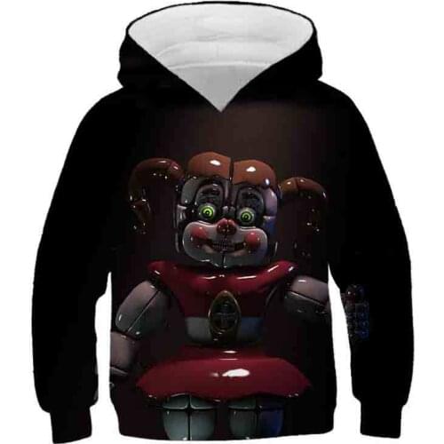 New Autumn 3D print Five Nights at Freddys Sweatshirt For Boys School Hoodies For Boys FNAF Costume For Teens Sport Clothes