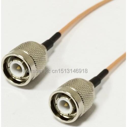 New TNC Male to TNC Male Plug jumper cable RG316 Wholesale Fast Ship 15CM 6" wire connector