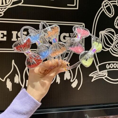 Lovely Children Sequins Korean Style Girls Hairband Kids Girls Shining Crown Princess Korean Headband Party Hair Accessories